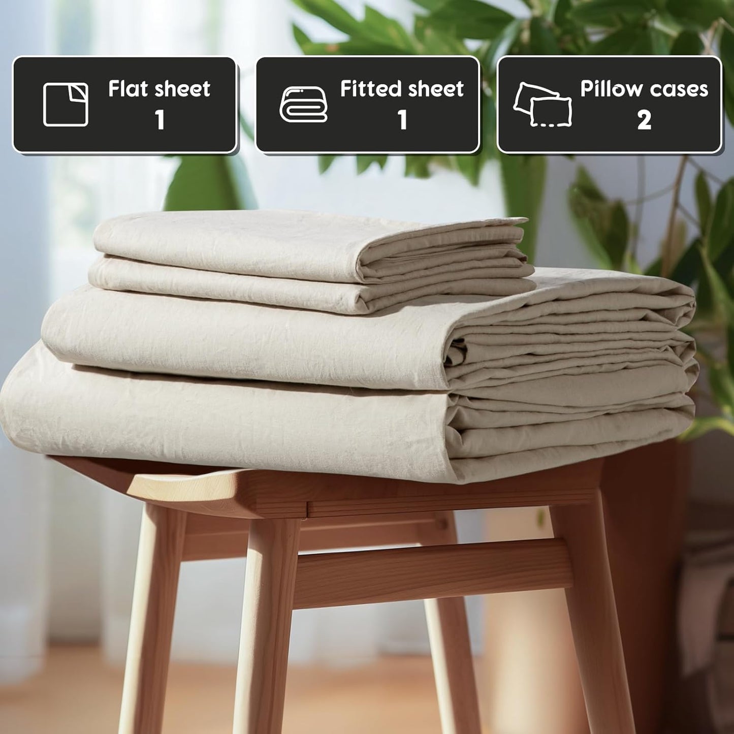 French Flax Natural Linen Sheets