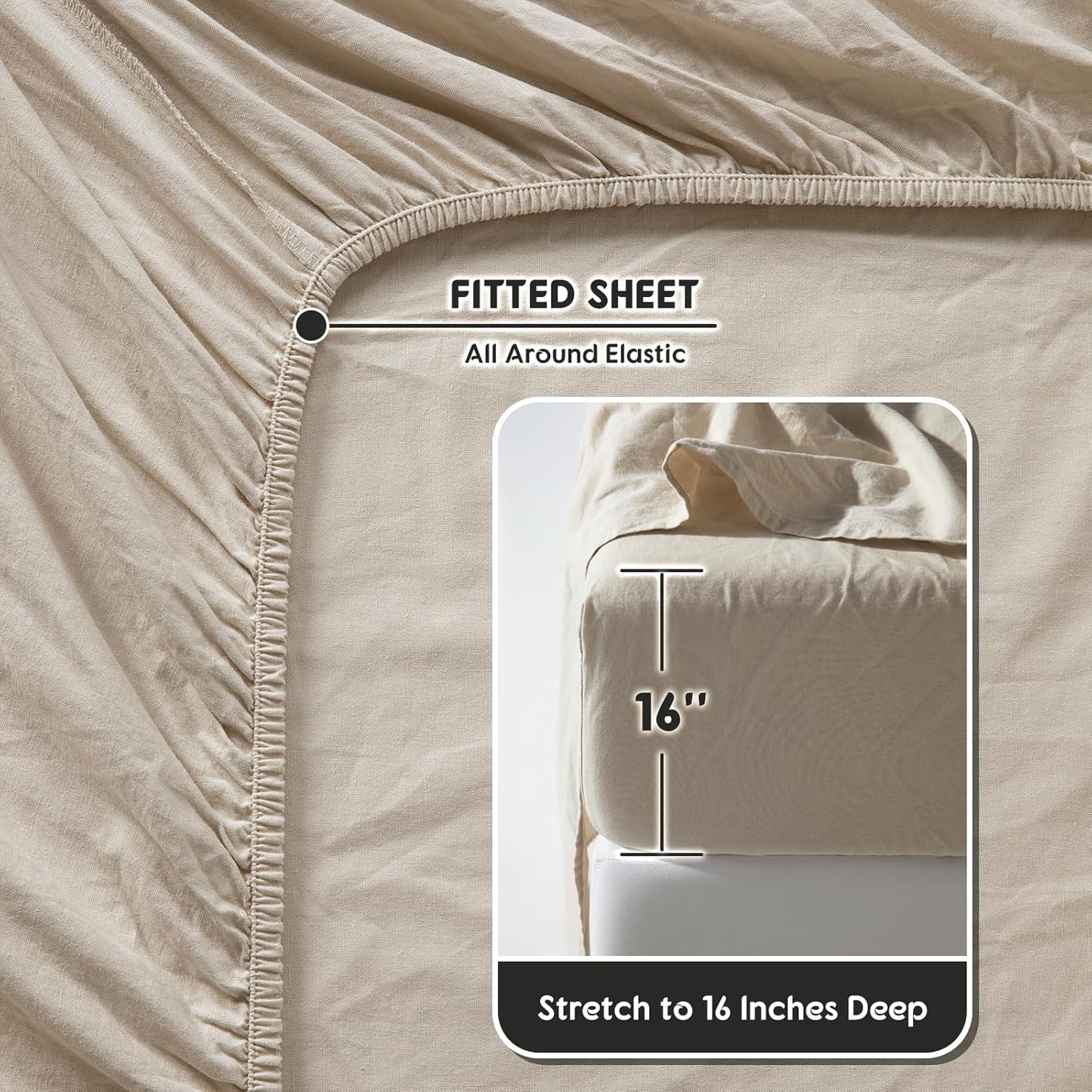 French Flax Natural Linen Sheets